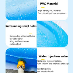 67" Sprinkler Splash Pad Sprinkler Pool Play Mat Inflatable Outdoor Water Toys for Baby Children Pet