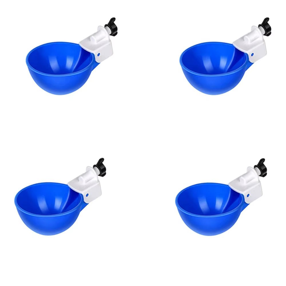 4PCS Poultry Kit Automatic Chicken Water Feeder Automatic Drinking Bowl Feeding Watering Supplie Chicken Waterer