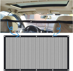 Car Dog Barrier Pet Front Seat Barrier Adjustable Pet Belt Safety Leads Vehicle Seatbelt Harness Car Backseat Barrier Net Organizer Universal Fit (43.3 * 23.62In)