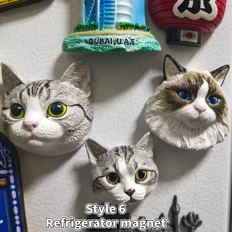 Personalize 3D Pet Portrait Refrigerator Magnet Pet Custom Dog Head Decoration Custom Pet Gift Pet Christmas Pet Lover Gift