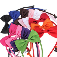 Cute 1 Piece Cute Solid Color Adjustable Pet Bow Tie Pet Dog Collar Bowknot Bow Ties Gentleman Dog Bow Tie Pet Supply