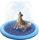 Splash Pad for Pet Dogs, Thicken Durable Sprinkler Pool Summer Outdoor Water Toys, Fun Backyard Fountain Play Inflatable Mat