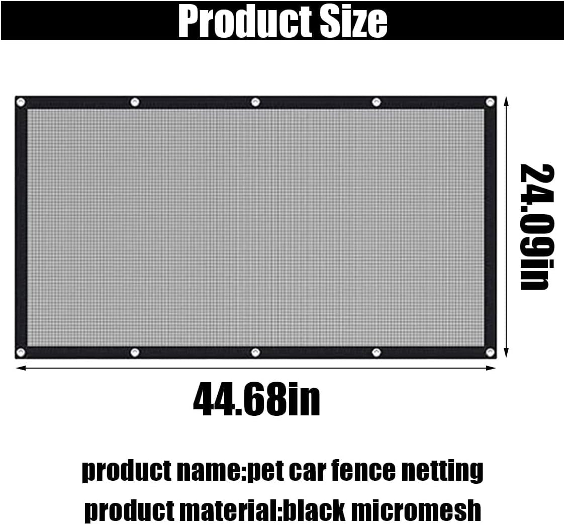 Car Dog Barrier Net, Auto Protection Fence Net Backseat Mesh Pet Barrier, Car St
