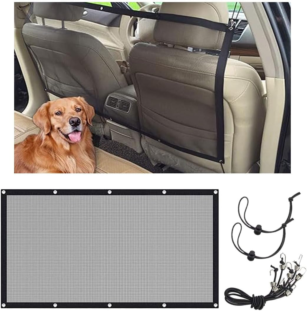 Car Dog Barrier Net, Auto Protection Fence Net Backseat Mesh Pet Barrier, Car St