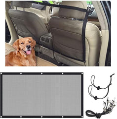 Car Dog Barrier Net, Auto Protection Fence Net Backseat Mesh Pet Barrier, Car St