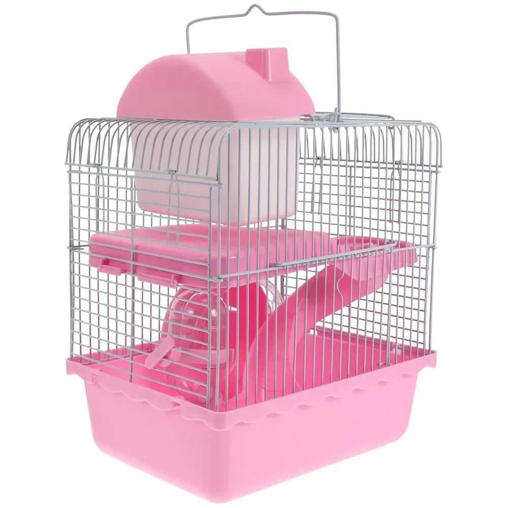 Double-Layer Hamster Household Pet Cage Small Castle Luxury Villa Durable Hamster Cage Hamster Box Double-Layer Hamster Nest