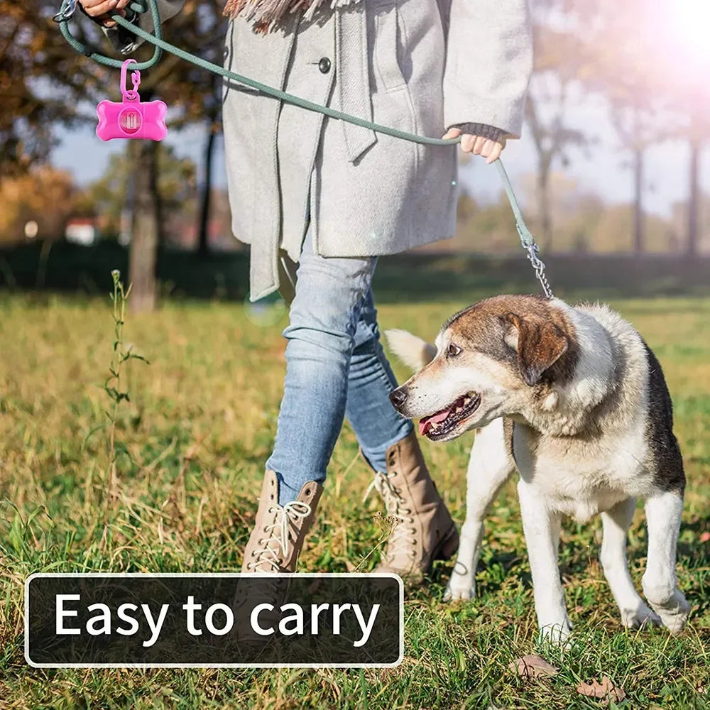 Pet Poop Bag Solid Color Printed Pet Garbage Bag Clean Poop Bag Dog Walking Portable Poop Bag for Dogs Litter and Housewife Bags
