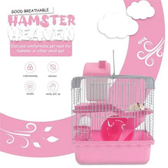 Double-Layer Hamster Household Pet Cage Small Castle Luxury Villa Durable Hamster Cage Hamster Box Double-Layer Hamster Nest