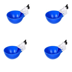 4PCS Poultry Kit Automatic Chicken Water Feeder Automatic Drinking Bowl Feeding Watering Supplie Chicken Waterer