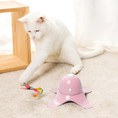 Cat Toys Funny Exercise Toy Electric Rotating Kitten Toys with Butterfly Boring Interactive Pet Smart Automatic Interactive Toy