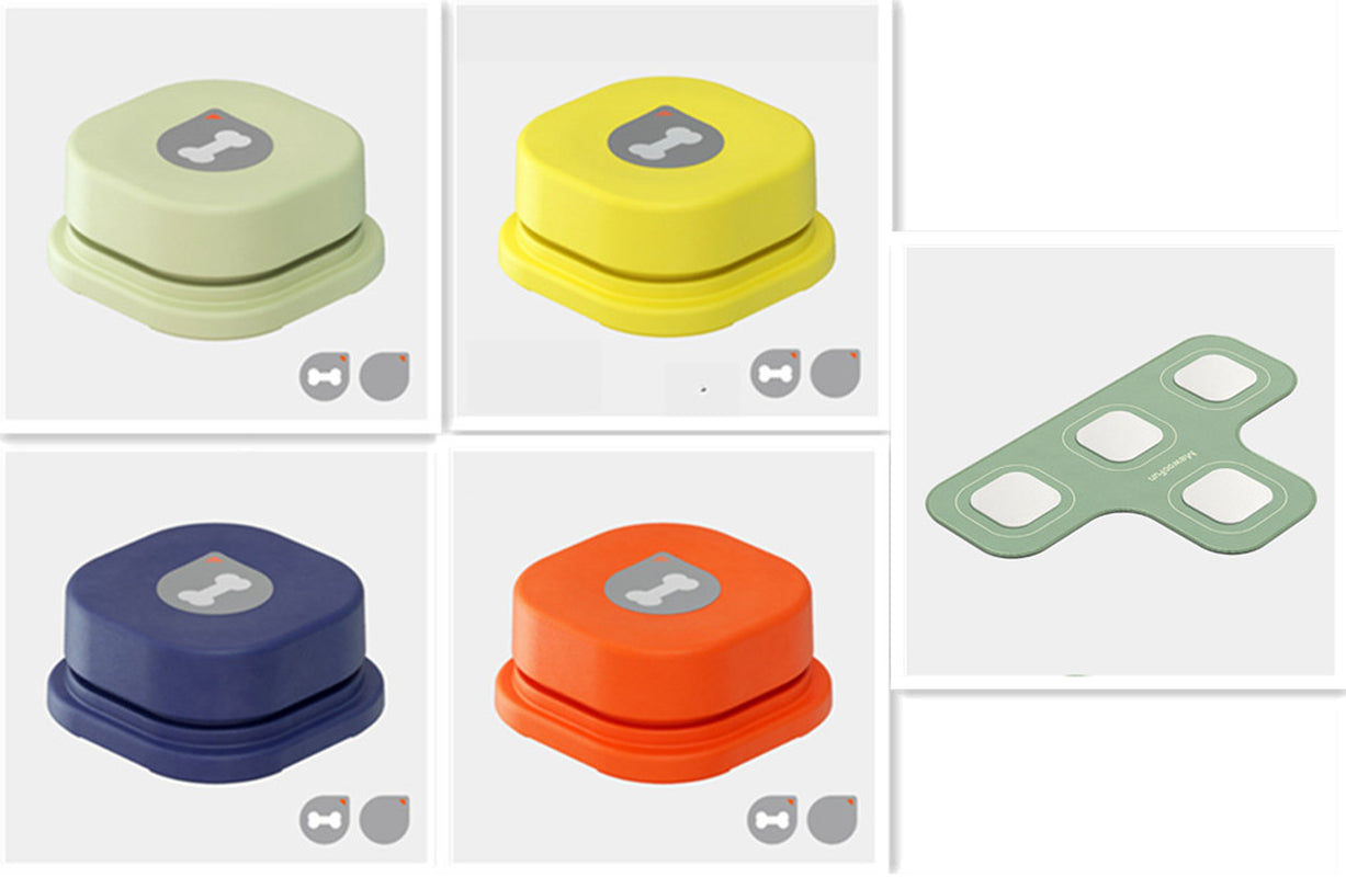 4 Colors Pet Communication Button One-Click Prevent Physical Inactivity Recordable Dog Talking Button Toy Cat Toy Pet Products