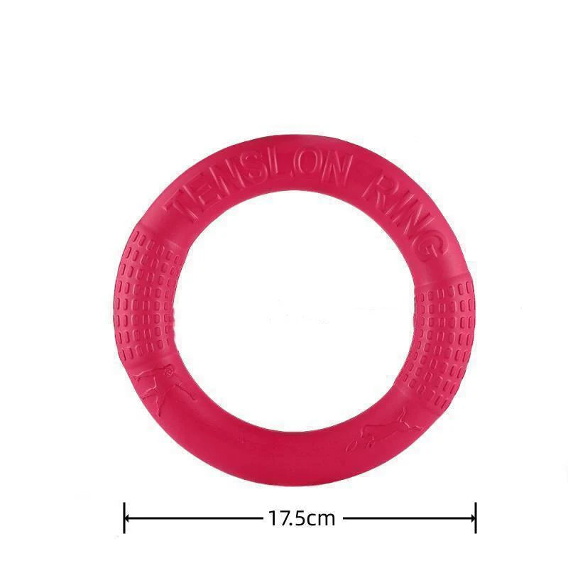 1Pc Orange Dog Toys Pet Flying Disk Training Ring Puller EVA Interactive Training Ring Puller Resistant for Dogs