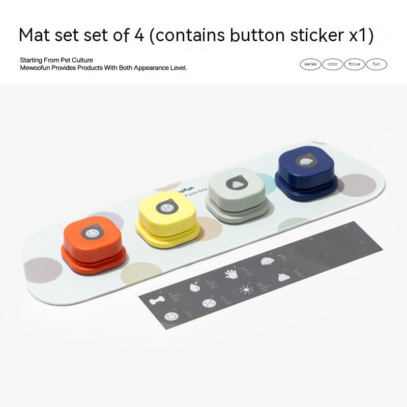 4 Colors Pet Communication Button One-Click Prevent Physical Inactivity Recordable Dog Talking Button Toy Cat Toy Pet Products