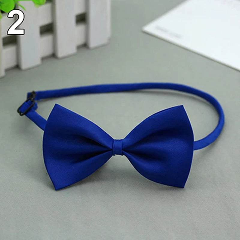Cute 1 Piece Cute Solid Color Adjustable Pet Bow Tie Pet Dog Collar Bowknot Bow Ties Gentleman Dog Bow Tie Pet Supply