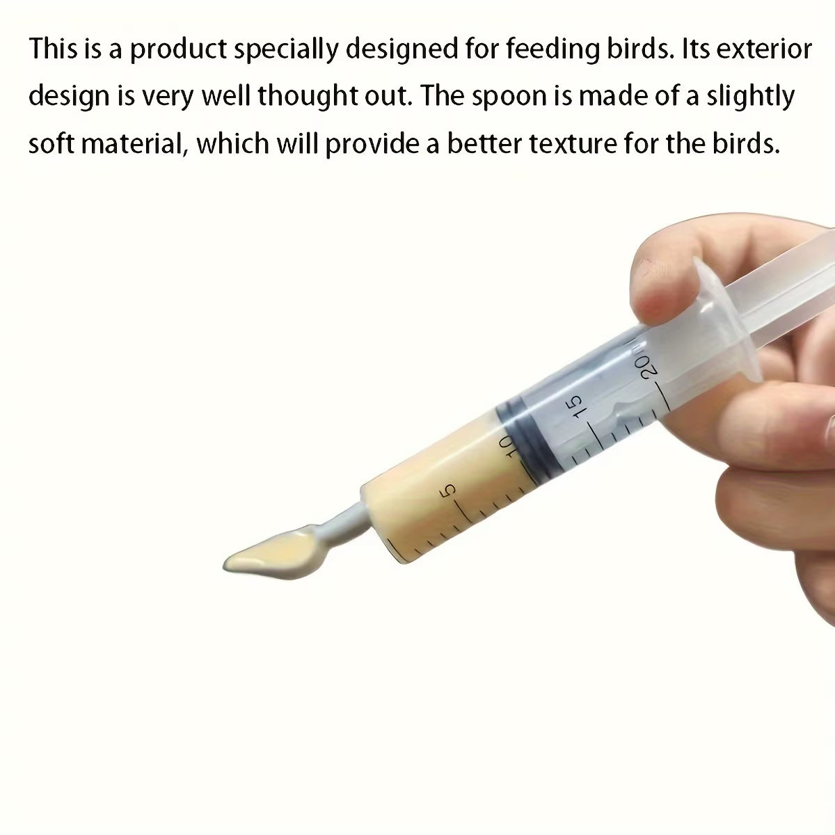 4Pcs-Bird Feeding Syringe, for Young Birds, Bird Feeding Aid Tool, Artificial Bird Feeder