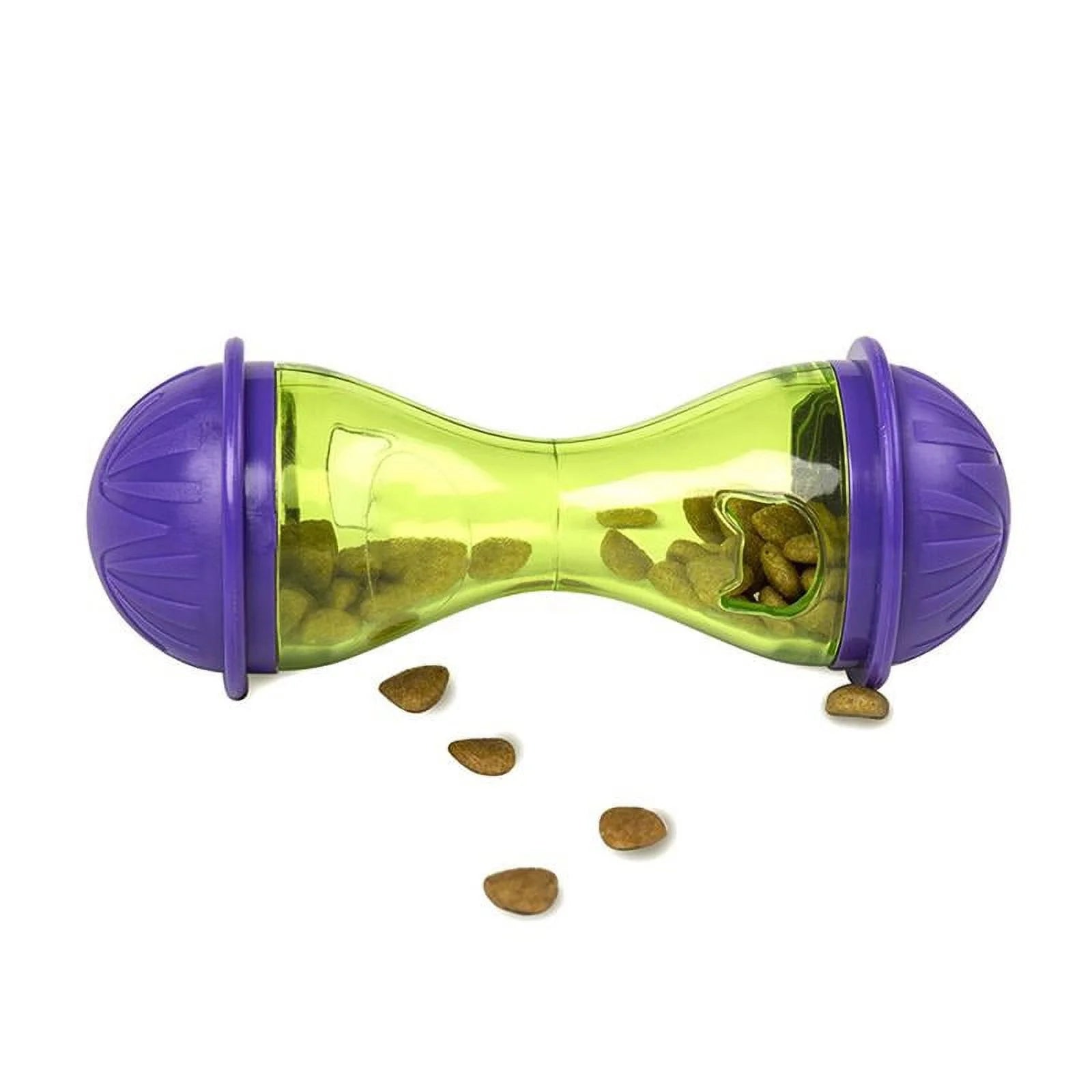 Interactive Puzzle Cat Feeder Treat Dispensing Toy Slow Feeder for Indoor Cats Kitten Slow Feeders with Bells Inside