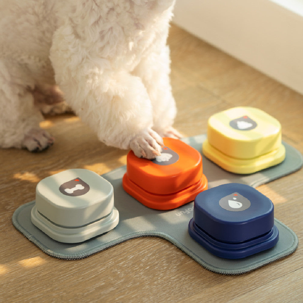 4 Colors Pet Communication Button One-Click Prevent Physical Inactivity Recordable Dog Talking Button Toy Cat Toy Pet Products
