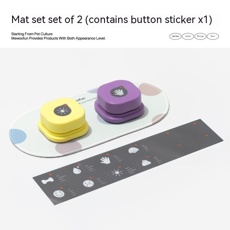4 Colors Pet Communication Button One-Click Prevent Physical Inactivity Recordable Dog Talking Button Toy Cat Toy Pet Products