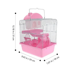 Double-Layer Hamster Household Pet Cage Small Castle Luxury Villa Durable Hamster Cage Hamster Box Double-Layer Hamster Nest