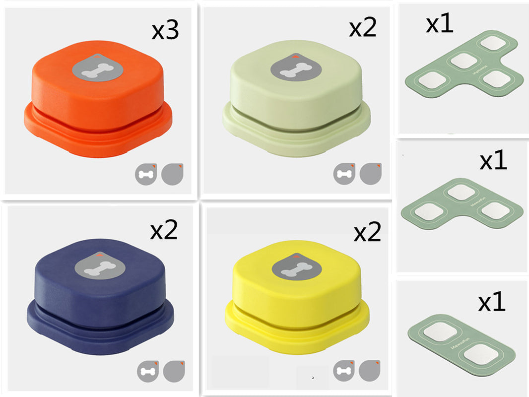 4 Colors Pet Communication Button One-Click Prevent Physical Inactivity Recordable Dog Talking Button Toy Cat Toy Pet Products