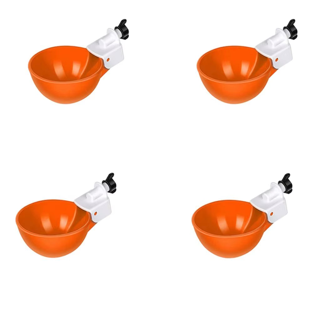 4PCS Poultry Kit Automatic Chicken Water Feeder Automatic Drinking Bowl Feeding Watering Supplie Chicken Waterer