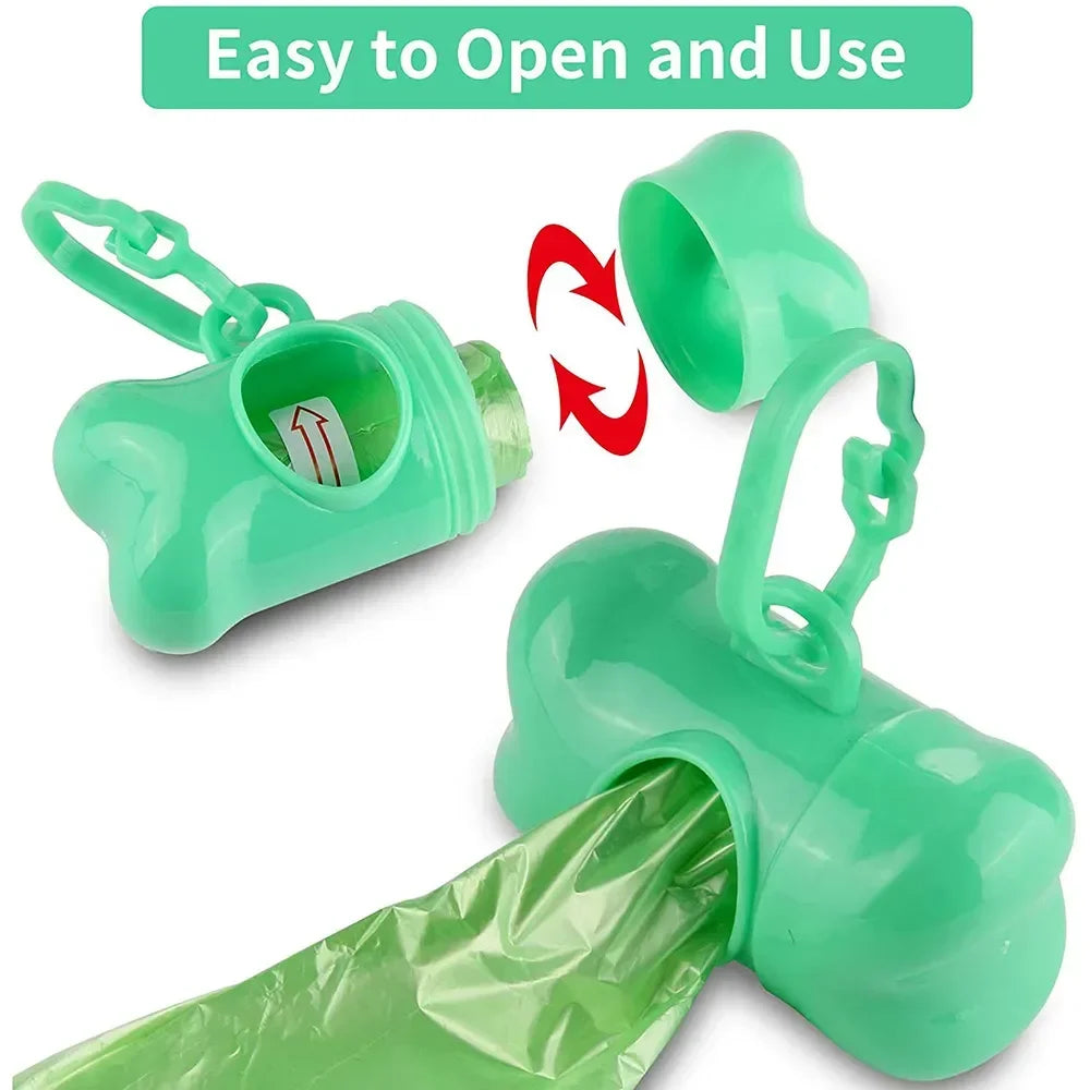 Pet Poop Bag Solid Color Printed Pet Garbage Bag Clean Poop Bag Dog Walking Portable Poop Bag for Dogs Litter and Housewife Bags