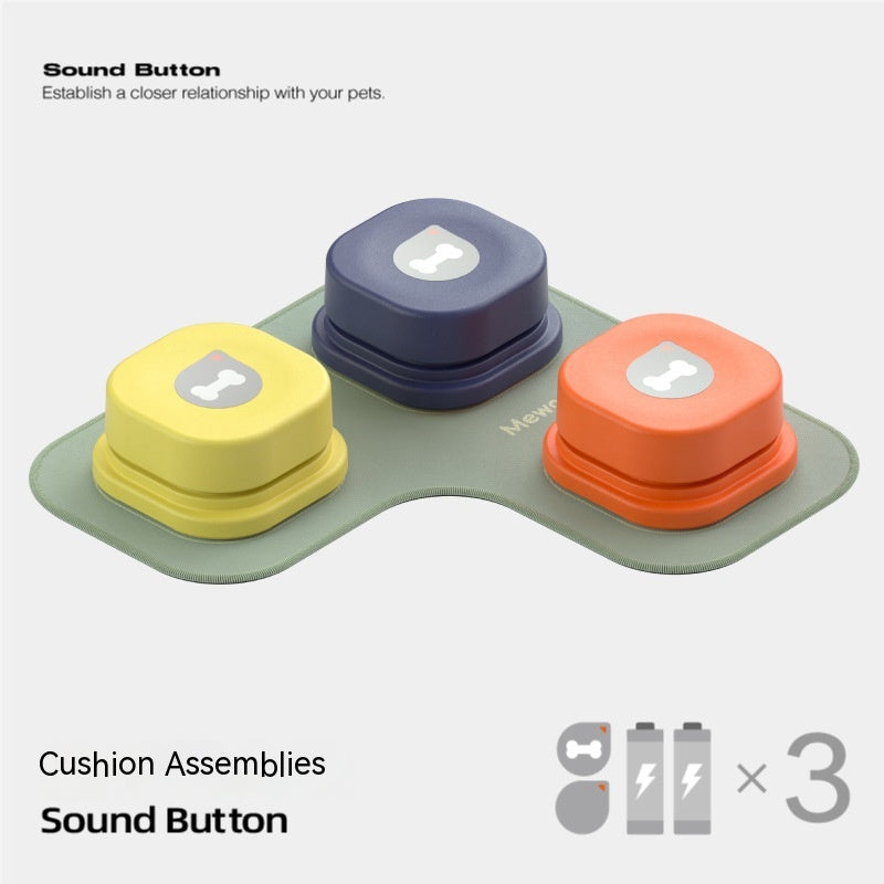 4 Colors Pet Communication Button One-Click Prevent Physical Inactivity Recordable Dog Talking Button Toy Cat Toy Pet Products