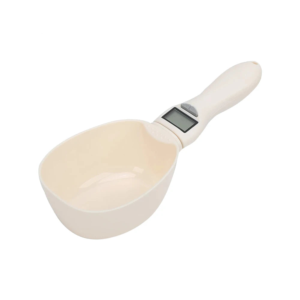 Pet Food Measuring Scoop Electronic Dog Cat Food Measuring Cup Digital Spoon Scale Kitchen Food Scale with LED Display ﻿