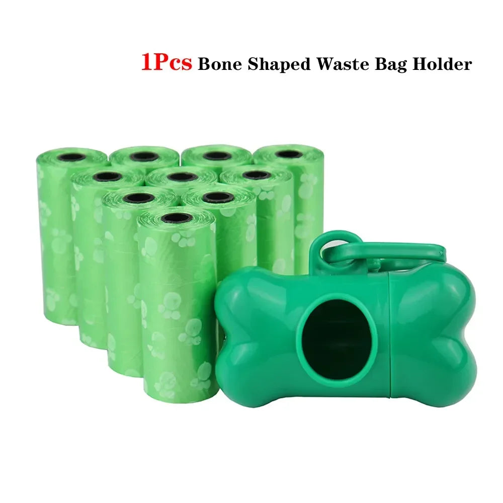 Pet Poop Bag Solid Color Printed Pet Garbage Bag Clean Poop Bag Dog Walking Portable Poop Bag for Dogs Litter and Housewife Bags