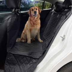 Water Resistant Dog Car Seat Cover for Back Seat Protector for Cars Trucks Suvs 58"X54" Oxford Cloth Black
