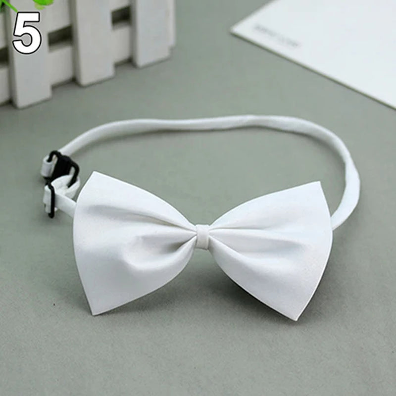 Cute 1 Piece Cute Solid Color Adjustable Pet Bow Tie Pet Dog Collar Bowknot Bow Ties Gentleman Dog Bow Tie Pet Supply