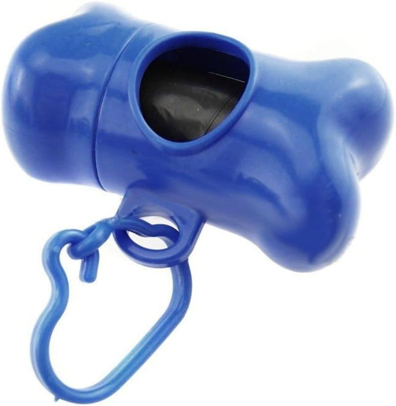 Pet Dog Bone Shape Garbage Waste Clean-Up Bag Dispenser Box Carrier Holder Case Purple