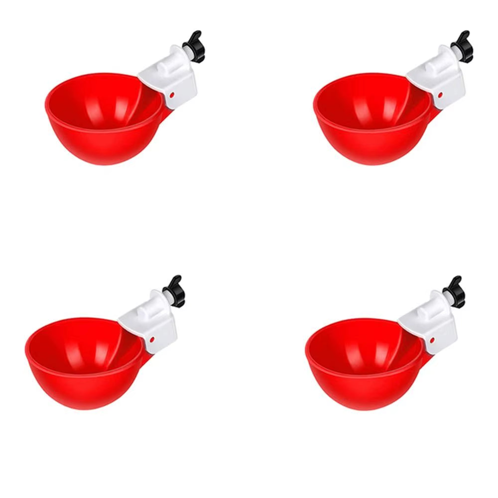 4PCS Poultry Kit Automatic Chicken Water Feeder Automatic Drinking Bowl Feeding Watering Supplie Chicken Waterer