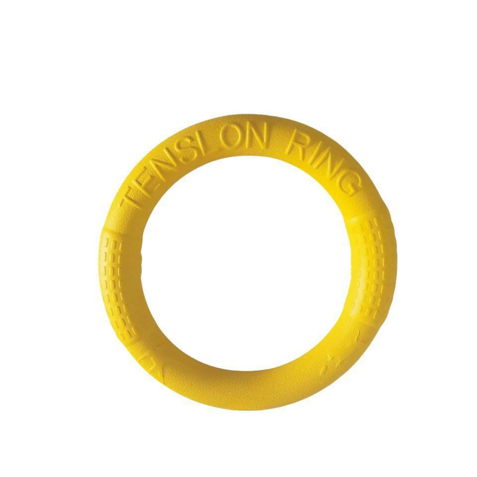 1Pc Orange Dog Toys Pet Flying Disk Training Ring Puller EVA Interactive Training Ring Puller Resistant for Dogs