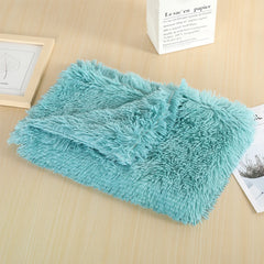 Soft Dog Cat Mat Fleece Dogs Bed Pad Long Plush Dog Cat Sleeping Mat Cushion Winter Pet Puppy Bed for Small Medium Large Dogs