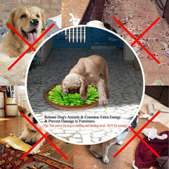 Snuffle Mat Slow Feeding Toy for Dogs, Interactive Sniffing Puzzle Toys for Encourages Natural Foraging Skill of Puppies Cats, Adjustable Pet Feed Game Treat Dispenser for Indoor Outdoor Use